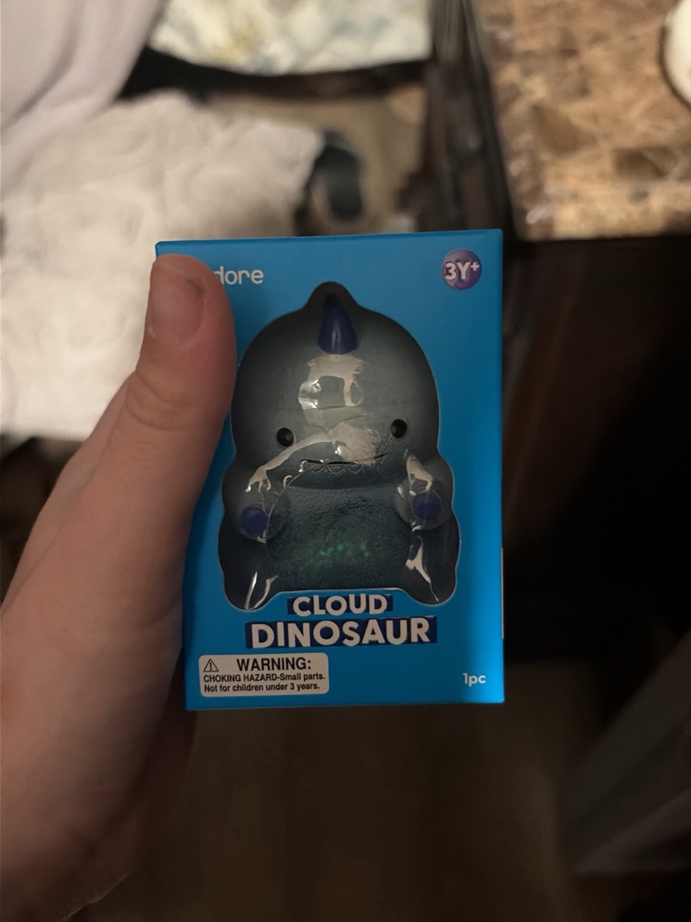 Jadore blue squishy cloud dinosaur: with glitter : new in box ( sold out)